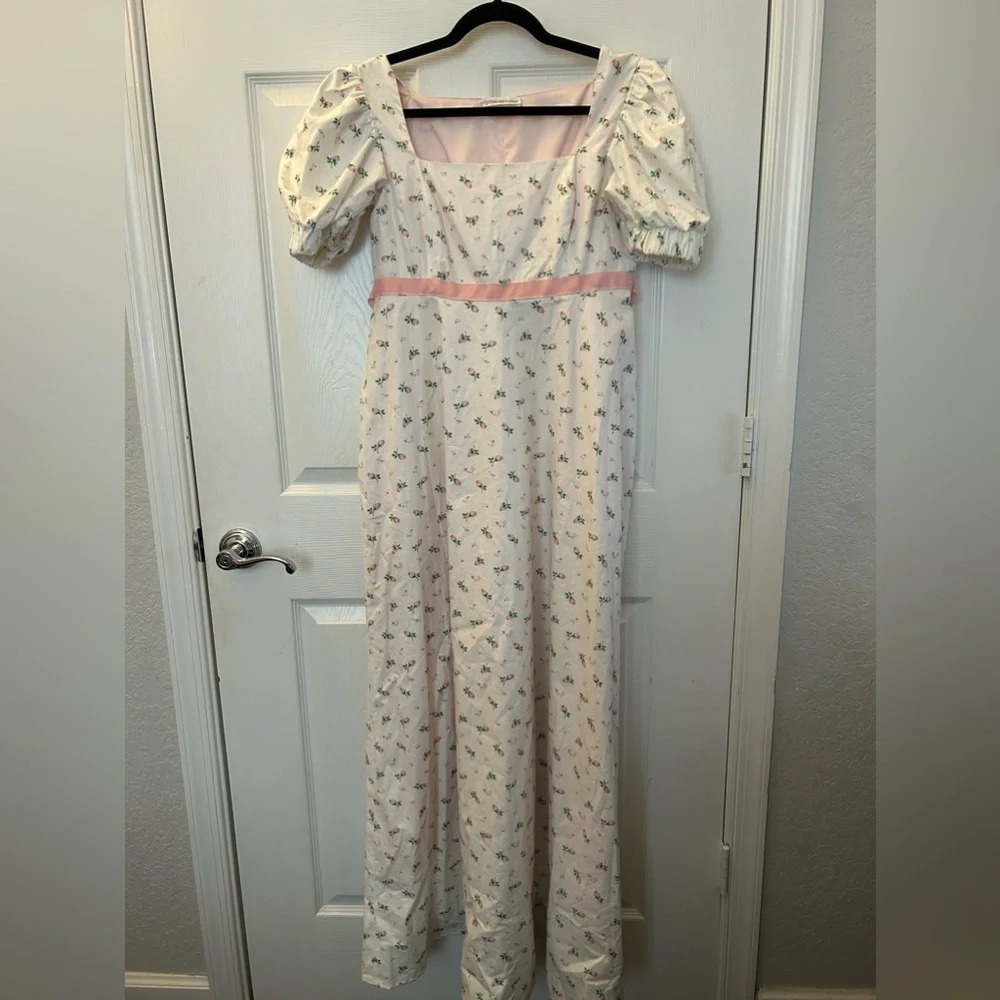 cynthia cazort collins floral dress sz L